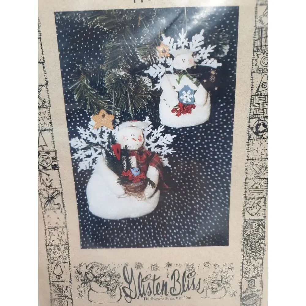 The Sew Happy Pattern Co Snow Angel Ornaments Glisten and Bliss Pattern Only